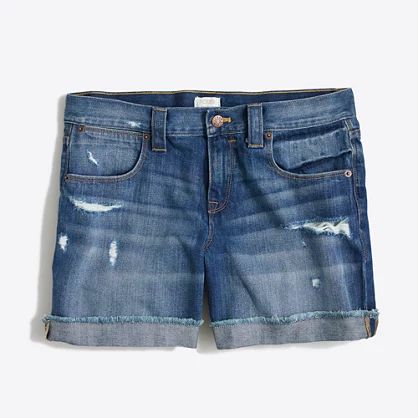 Factory cuffed denim short | J.Crew Factory