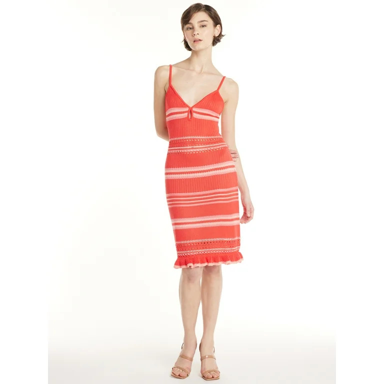 No Boundaries Juniors’ Crochet Keyhole Dress, Sizes XS-XXXL - Walmart.com | Walmart (US)