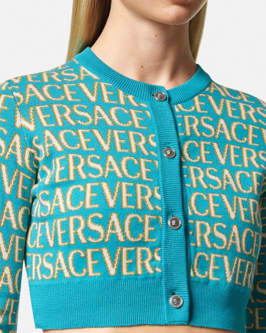 Versace Allover Knit Cardigan | Versace (US)