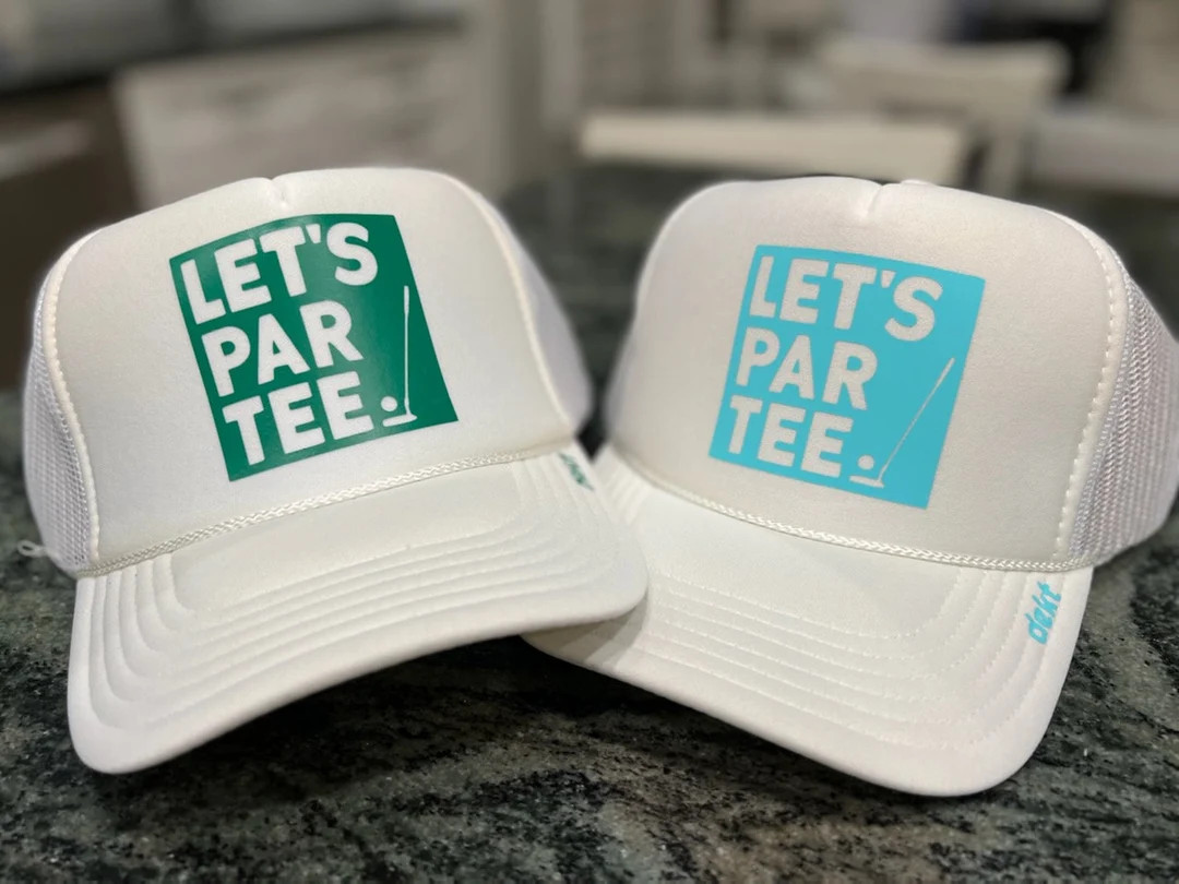 Let's Par-tee Hat Golf Party Hats Golf Themed Party Bar Golf Attire Golf Trucker Hats - Etsy | Etsy (US)