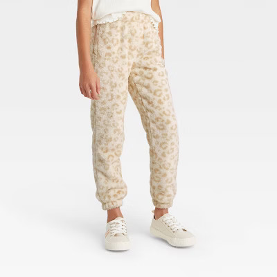 Girls' Sherpa Joggers - Cat & Jack™ | Target