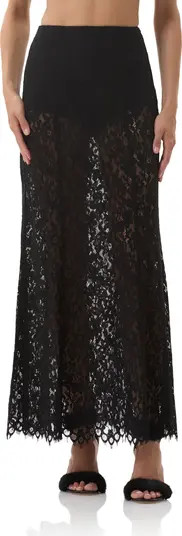 AFRM Oxford Semisheer Lace Maxi Skirt | Nordstrom | Nordstrom