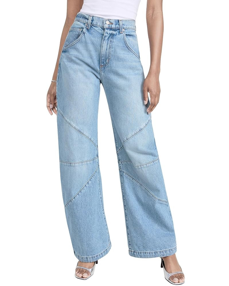 Kedera Women's Baggy Wide Leg Barrel Jeans Horseshoe Casual Boyfriend Denim Pants Loose Fit Trous... | Amazon (US)