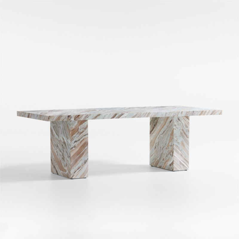 Gustav 92" Marble Dining Table + Reviews | Crate & Barrel | Crate & Barrel