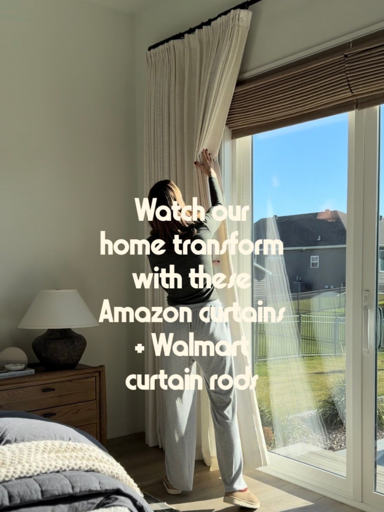 These Amazon curtains feel + look so luxurious! They completely transformed our home and made our ceilings feel taller. I paired them with Amazon curtain rings + Walmart curtain rods that are super affordable and come in extra long lengths for wide windows. 👏

Our shades are finally on LTK! We have the woven wood shades in San Saba in our dining/living room. We added the motorized option since our windows are SO tall and a privacy liner. We opted for Roman shades in Golden Ecru with a blackout liner in our bedroom. Again, went with motorized but they are more affordable than the wood shades. If you have any questions on ordering, let me know! I would definitely try samples because they look totally different in real life compared to the website. 

#amazonhome #curtains #neutralhome

#LTKHome