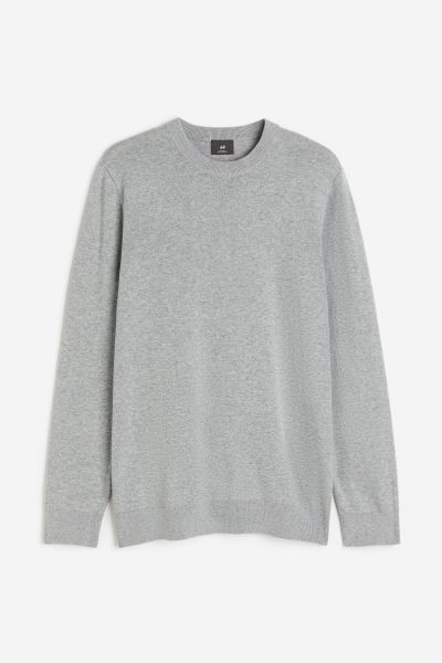 Slim Fit Fine-knit Cotton Sweater | H&M (US + CA)