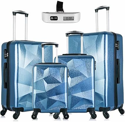 Omni PC Luggage Sets, OKAKOPA 4 Piece Luggage Set Suitcases with Spinner Wheels Hardshell Lightwe... | Amazon (US)