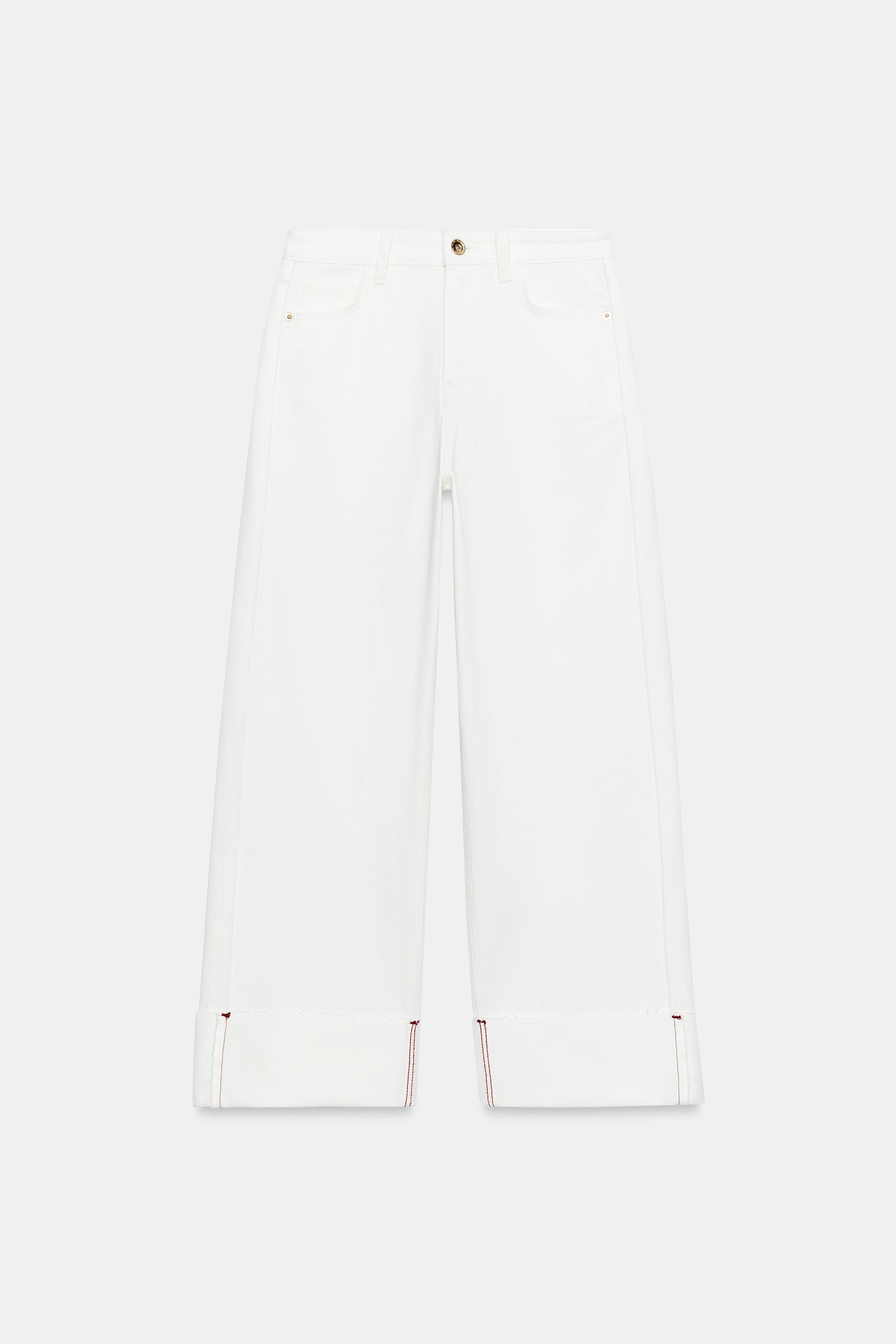 Z1975 MID-RISE BARREL JEANS WITH CUFF | Zara US