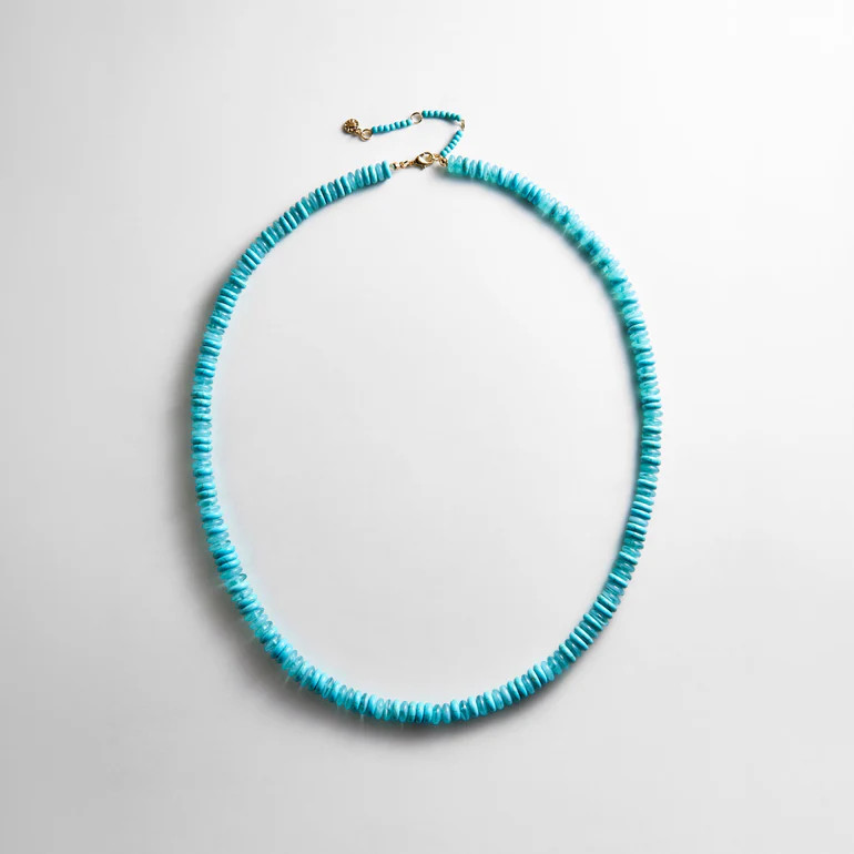 June Semi-Precious Beaded Necklace - Turquoise Bead | BaubleBar