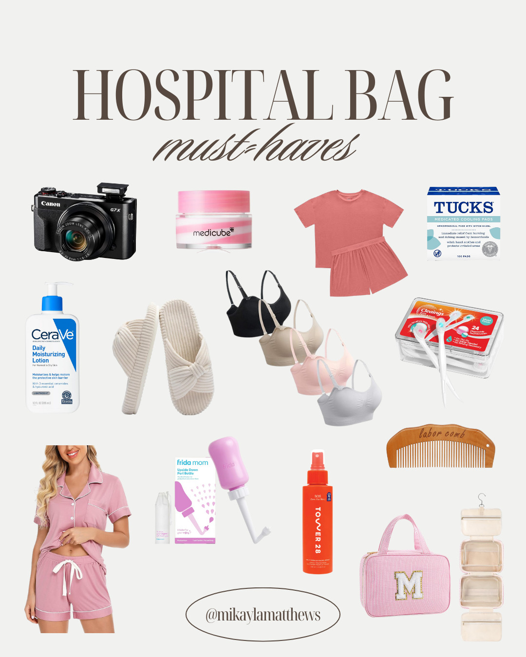 Hospital Bag Must-Haves🎀 

 #LTKStyleTip #LTKBeauty #LTKBaby
