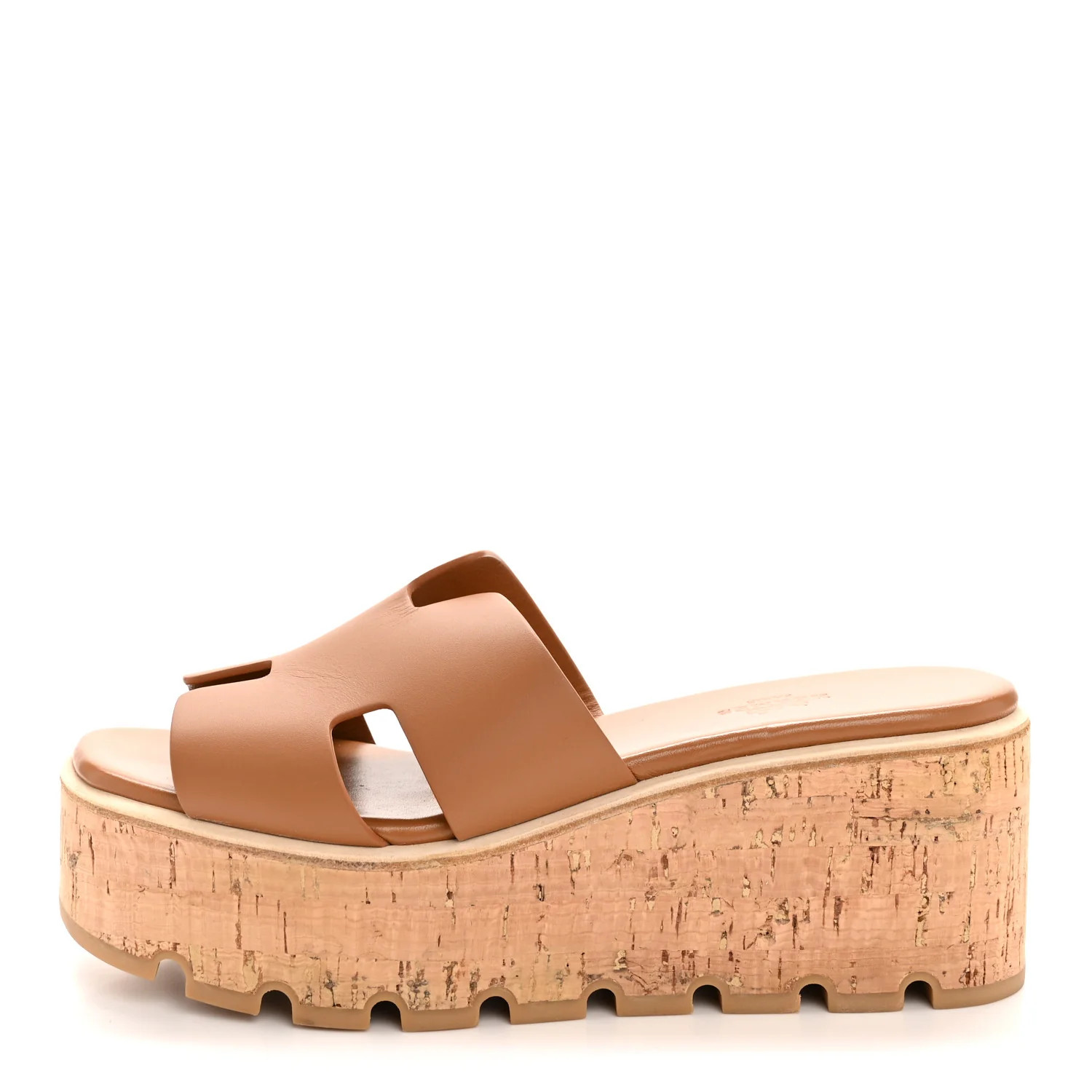 Calfskin Cork Eze 30 Sandals 38 Naturel | FASHIONPHILE (US)