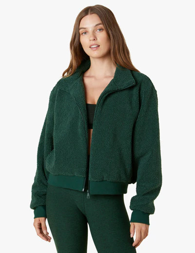 Brave The Elements Sherpa Bomber | Beyond Yoga | Beyond Yoga