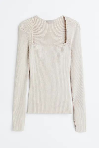 Square-necked top | H&M (UK, MY, IN, SG, PH, TW, HK)
