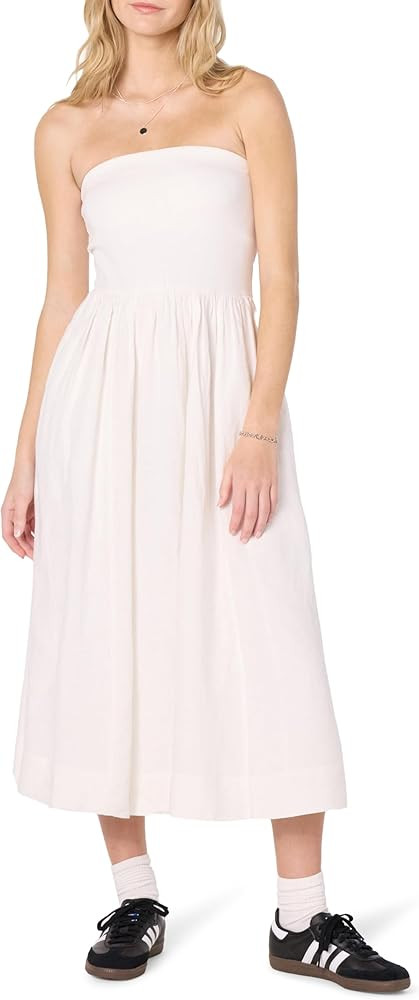 The Drop Women's Hellen Strapless Mixed Media Maxi Dress | Amazon (US)