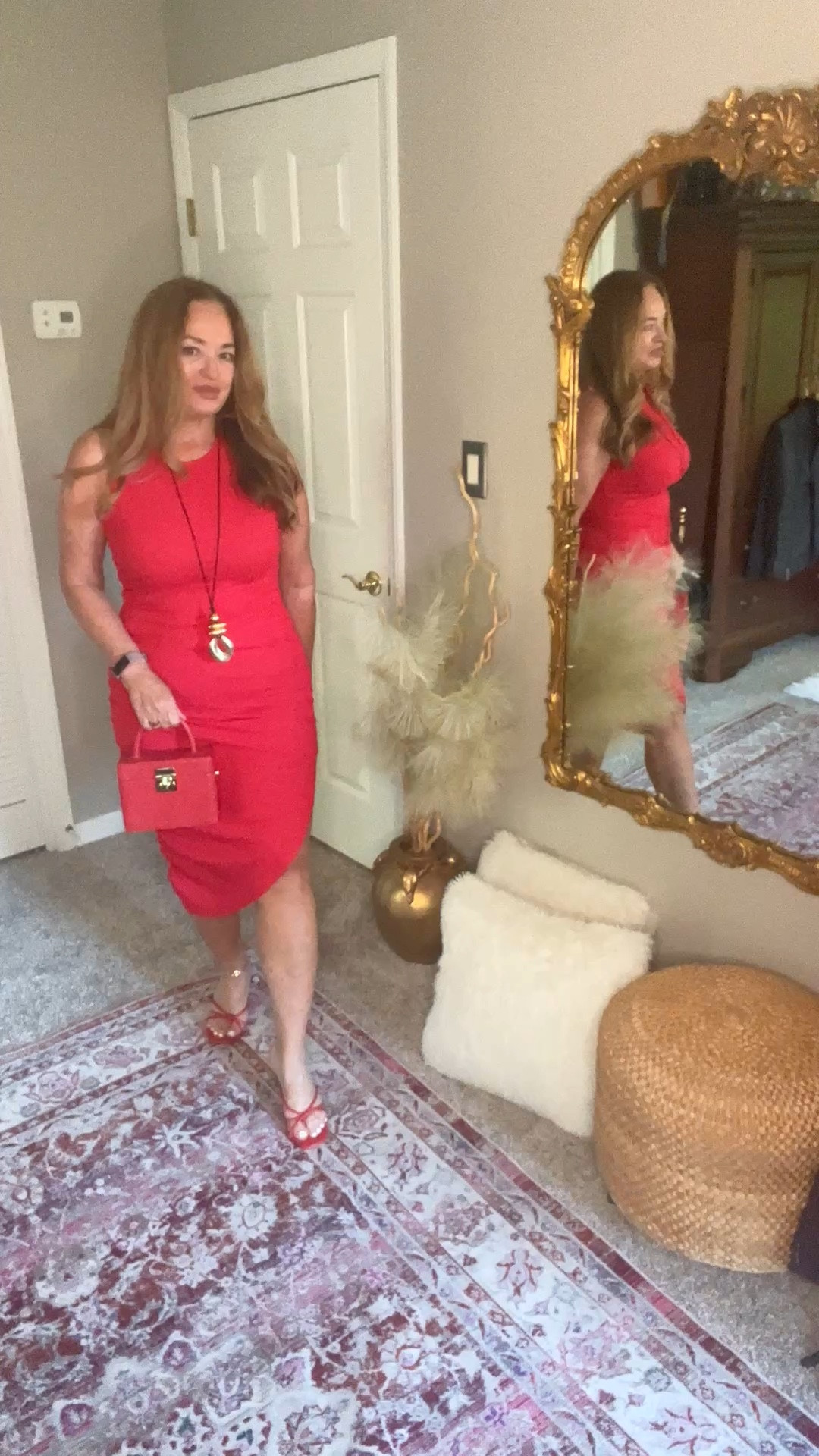 Body con tank midi dress with side slit and ruching. Summer staple. 

#LTKgrwm #LTKTravel #LTKootd