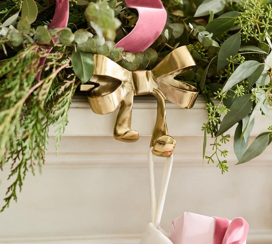 LoveShackFancy Bow Stocking Holder | Pottery Barn (US)