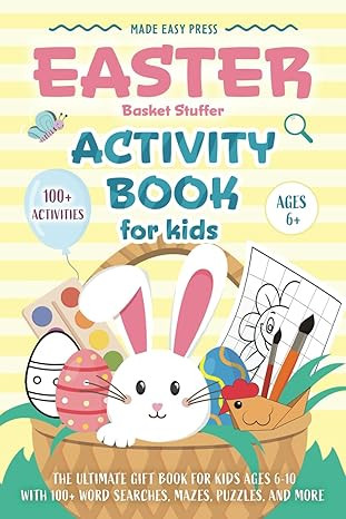 Easter Basket Stuffer Activity Book for Kids: The Ultimate Gift Book for Kids Ages 6-10 With 100+... | Amazon (US)