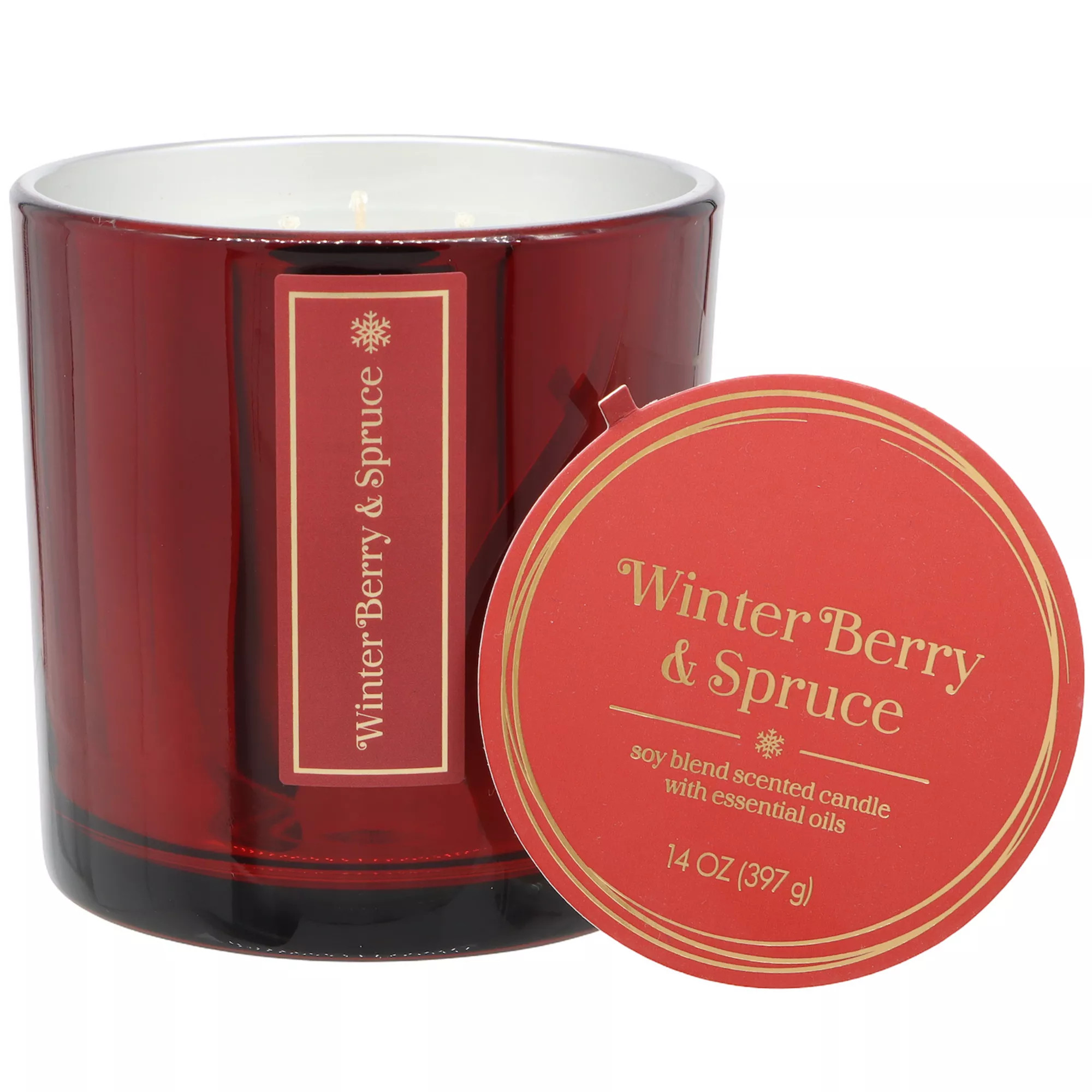 Sonoma Goods For Life® Winter Berry & Spruce Soy Blend 14-oz. Large Candle Jar | Kohl's
