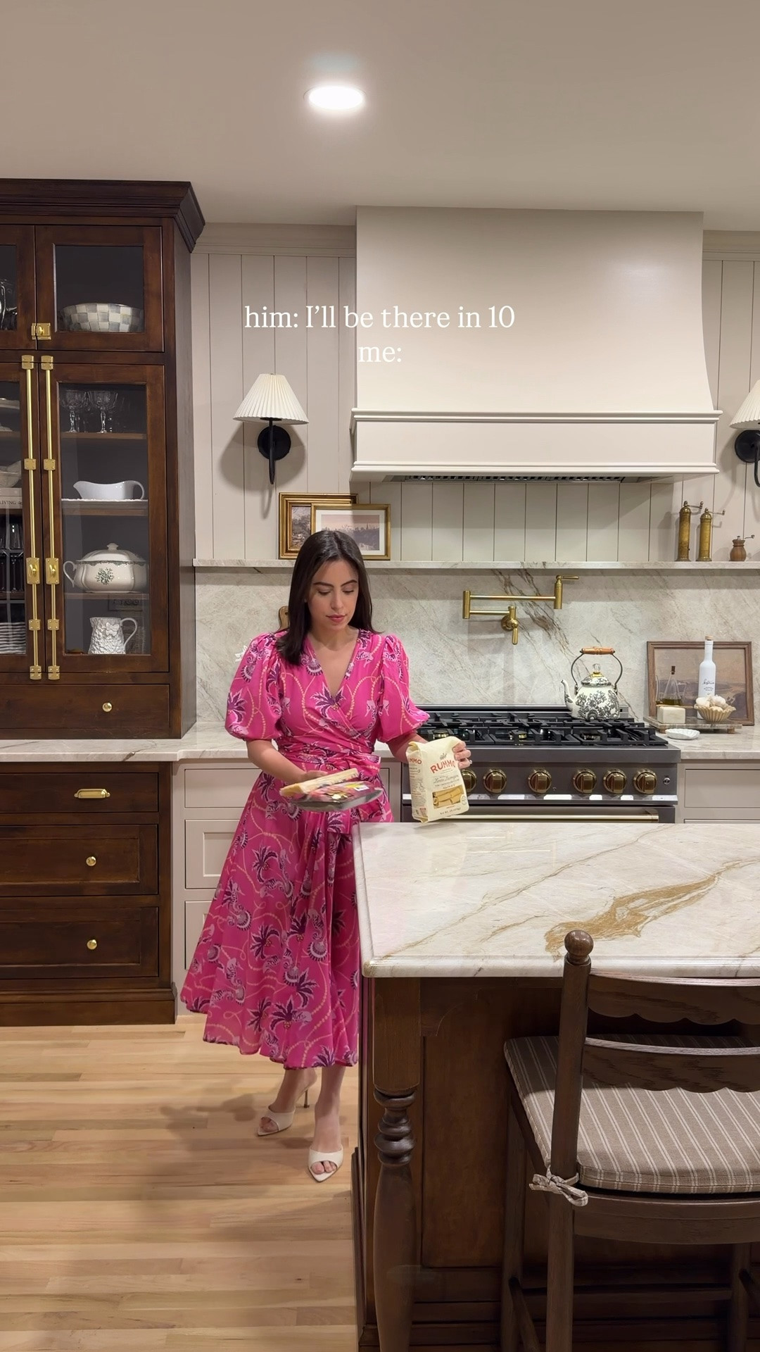 Sharing an easy Garlic Parmesan Steak Pasta! 

Linked everything in my kitchen and my outfit (wearing size XS)