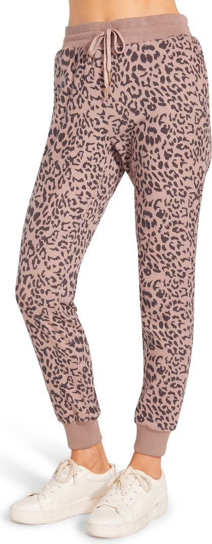 BB Dakota Siri Leopard Rib Pocket Jogger | Nordstrom | Nordstrom