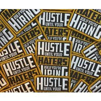 Prideful Patchez, Hustle Until Your Haters Ask, Iron/Sew On Patch, Embroidered Great For Jackets, Denim, Hoodies & Bags, Cute Patches | Etsy (US)