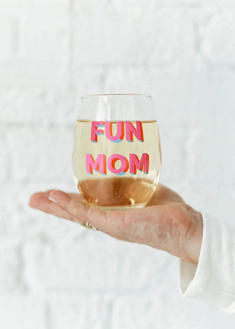 Taylor Wolfe X Alice & Wonder - Fun Mom Wine Glass | Alice & Wonder