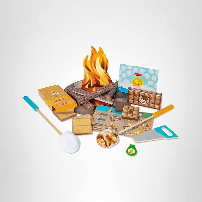 Melissa & Doug Let's Explore Campfire S'Mores Play Campfire Sets | Amazon (US)