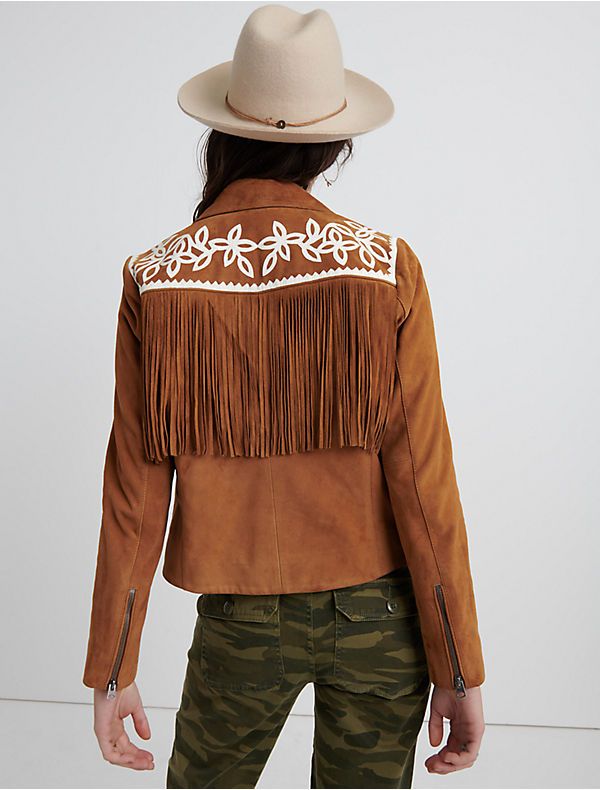 Fringe Suede Moto | Lucky Brand