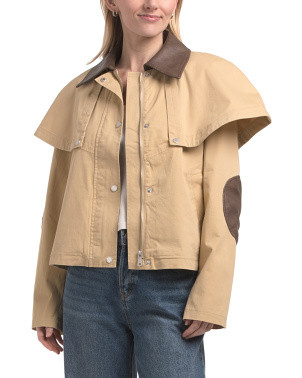 Cropped Capelet Trench Coat | Women | Marshalls | Marshalls