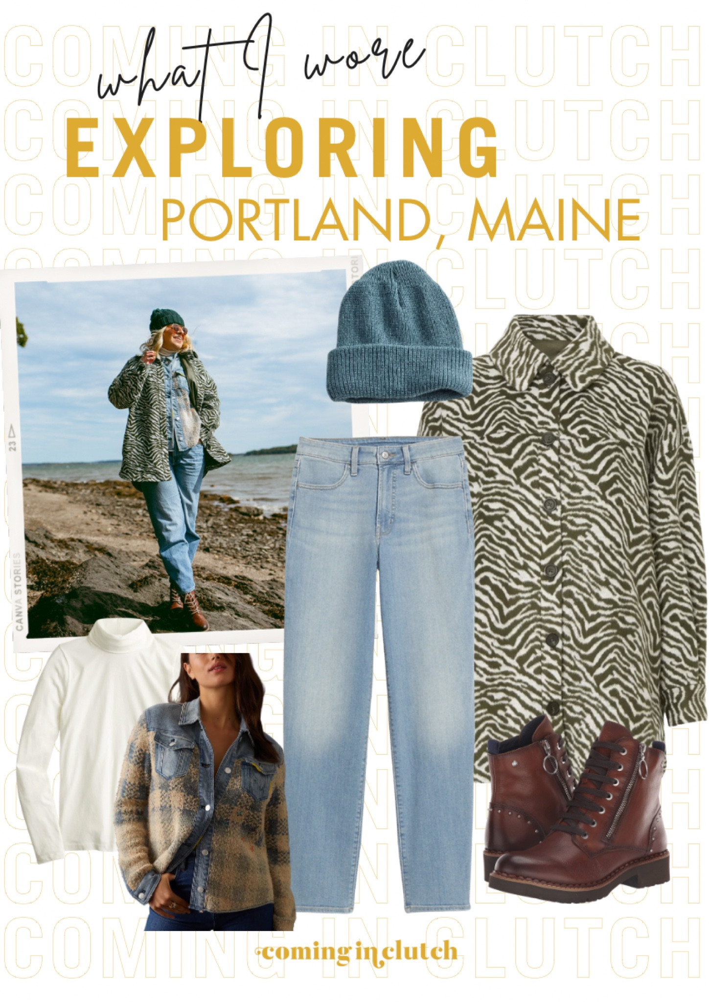 The perfect fall outfit to wear exploring Portland Maine 🍂

Animal print, shacket, beanie, denim, combat boots, fall outfit, causal fall outfit

#LTKSeasonal #LTKtravel #LTKstyletip