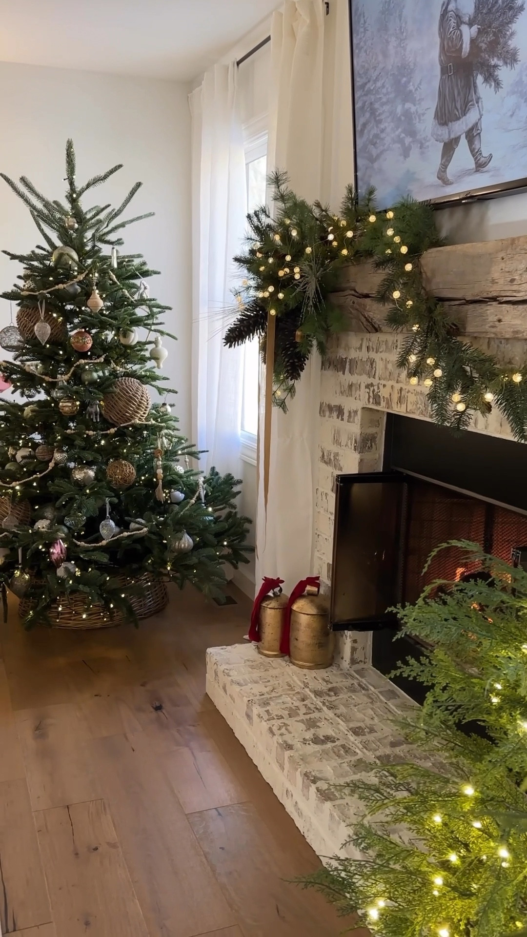 It’s ok to care about the details of your home. 🫶🏻 Christmas decor 2024  

#LTKWatchNow #LTKSeasonal #LTKHoliday