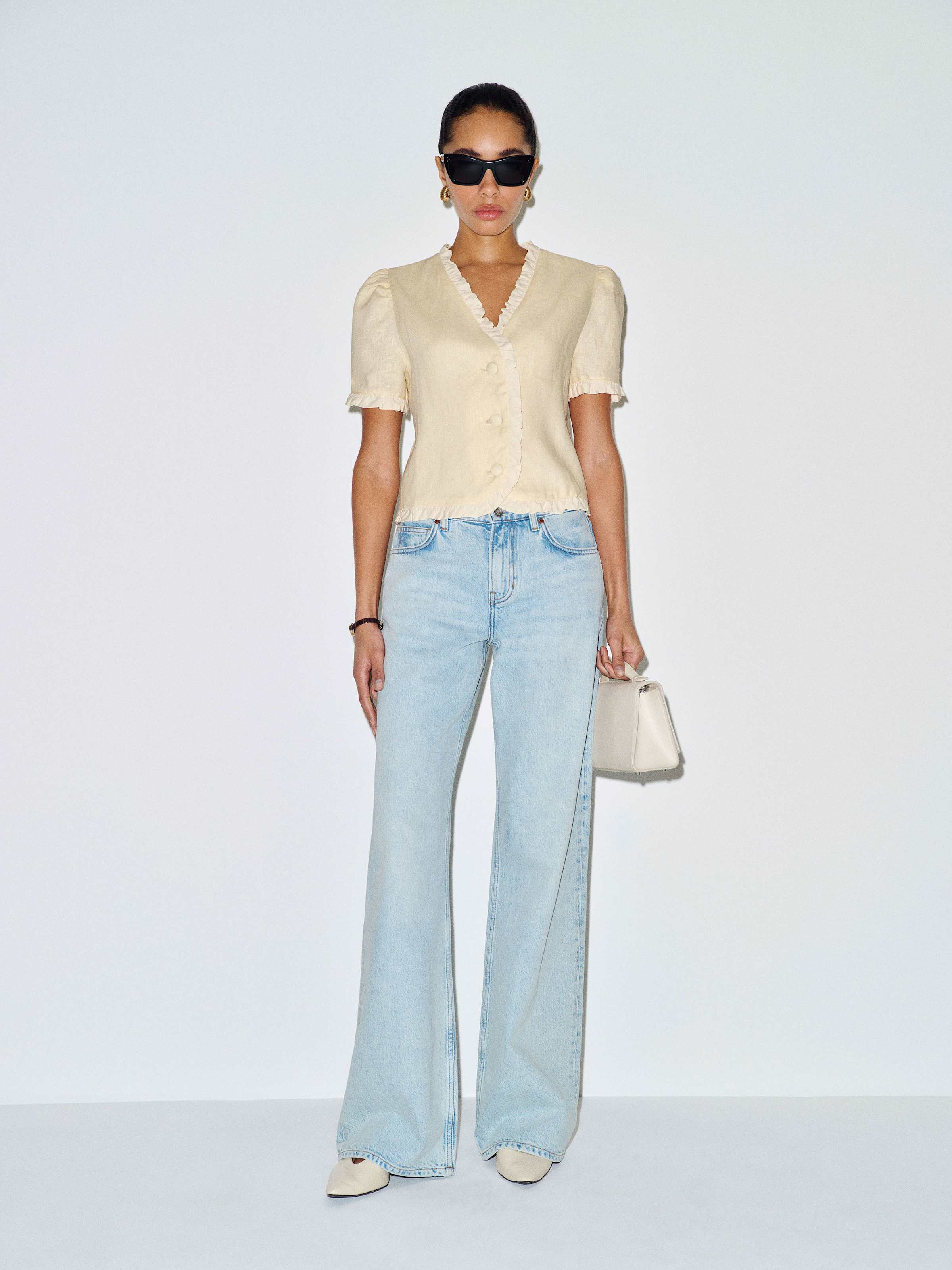 Bess Linen Top | Reformation (Global)