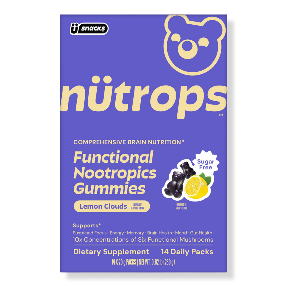 Gruns Sugar Free Functional Nootropics Mushroom Gummies Supplement | Ulta