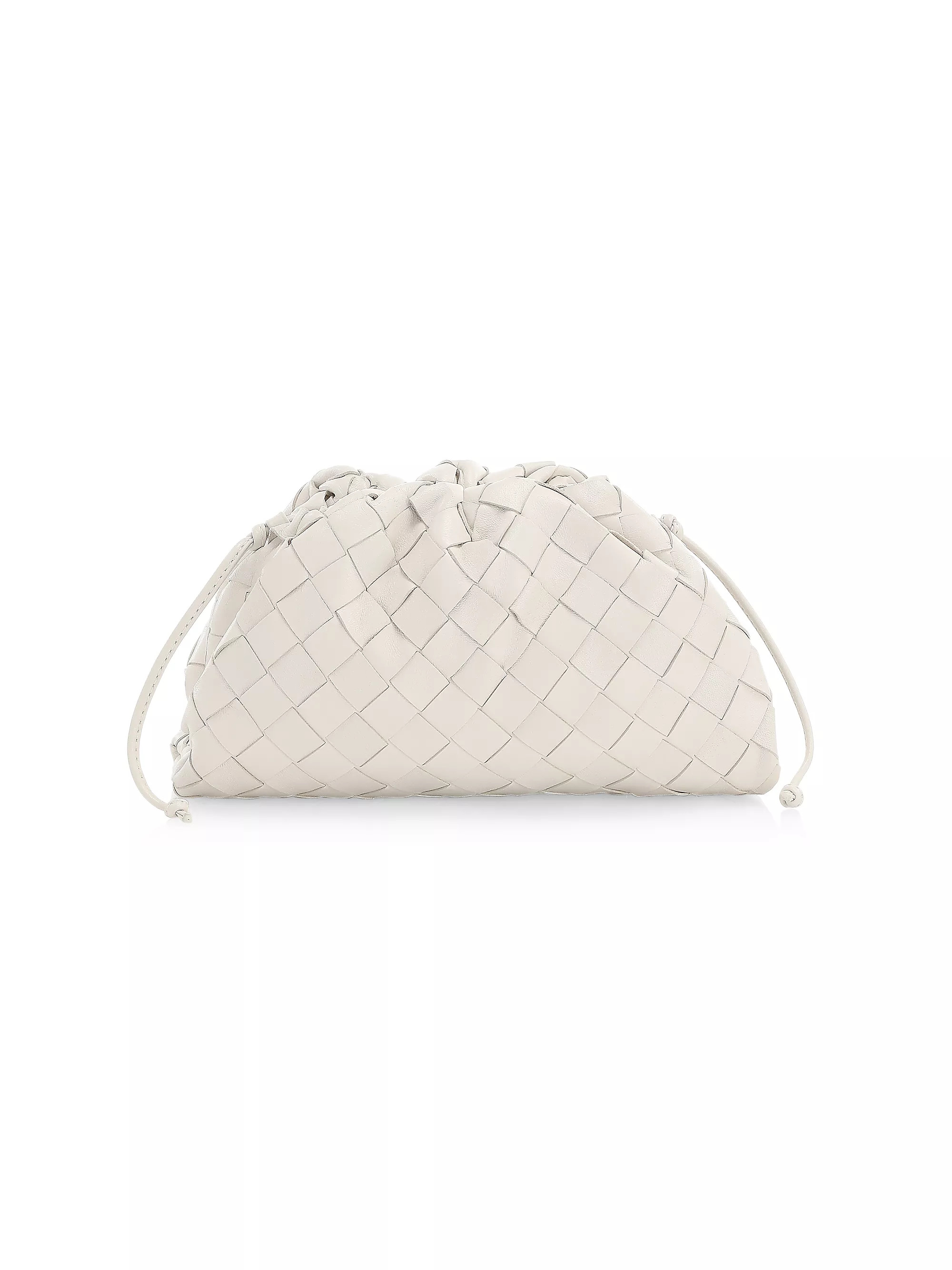 Shop Bottega Veneta Mini Intrecciato Leather Pouch Clutch | Saks Fifth Avenue | Saks Fifth Avenue