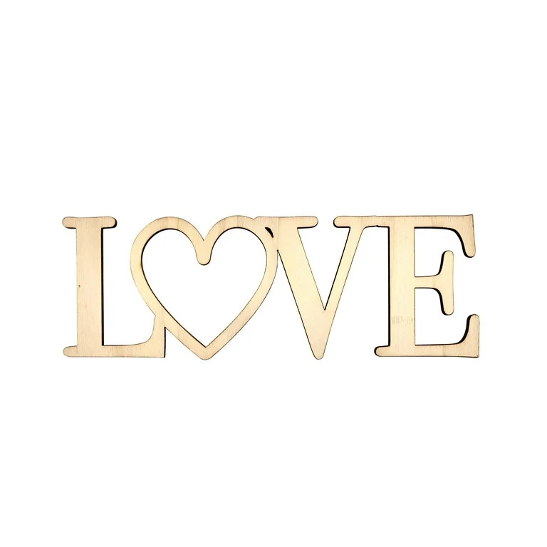 Hello Hobby 7" Wood Word, Love | Walmart (US)