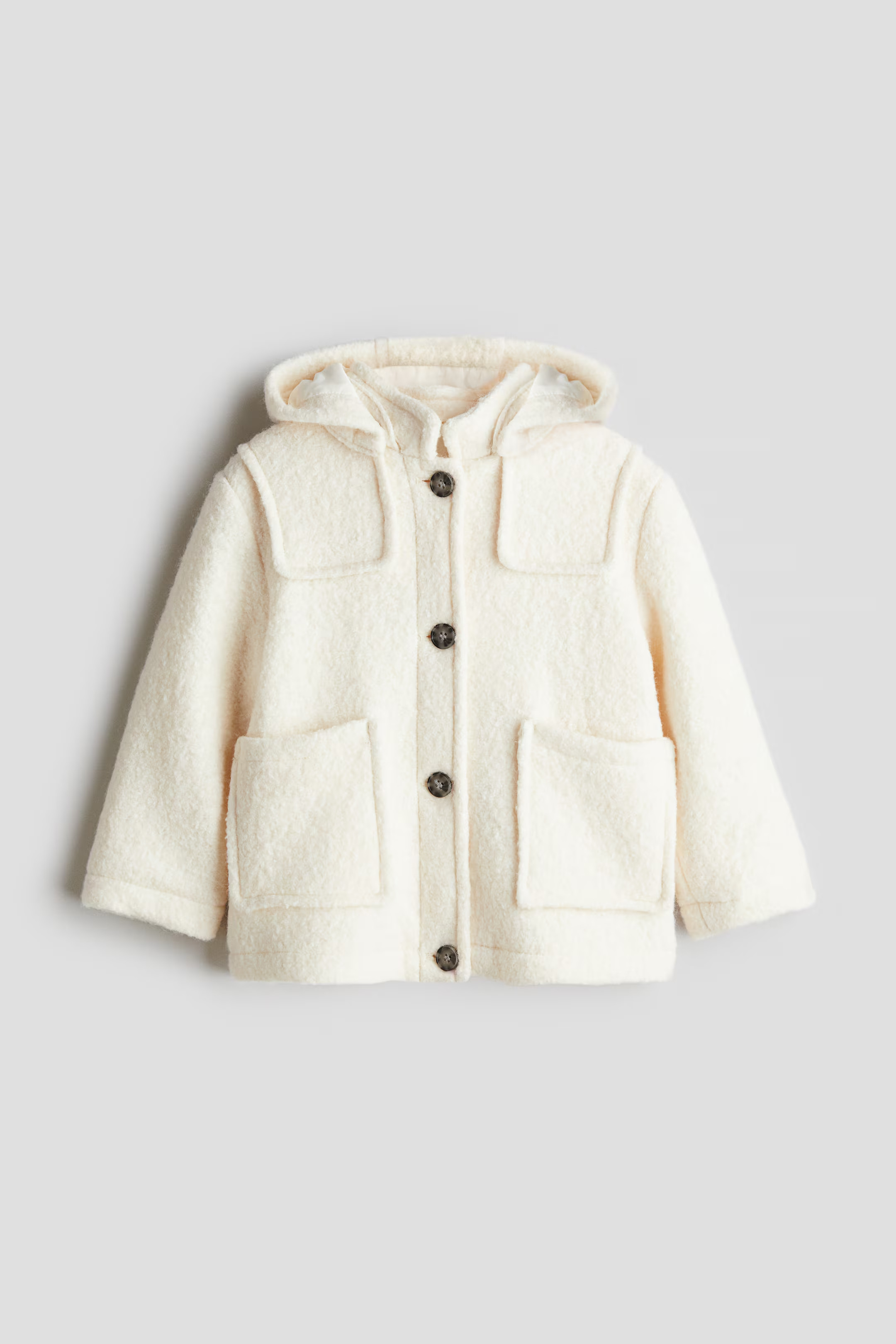 Duffle Coat - White - Kids | H&M US | H&M (US + CA)