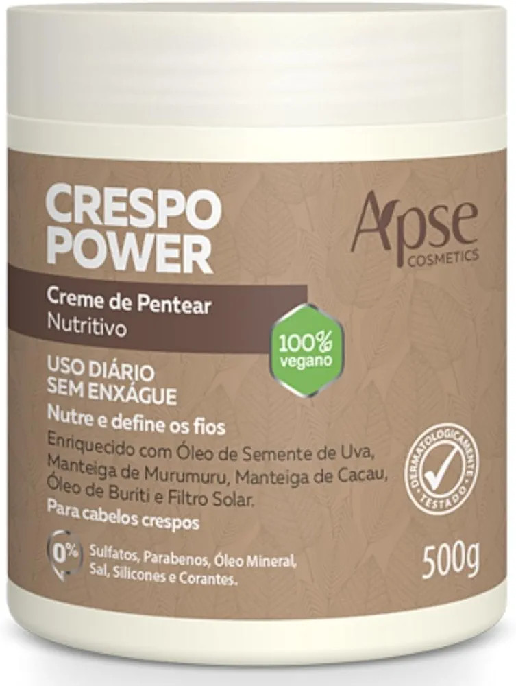 Creme de Pentear Nutritivo Crespo Power 500G, Apse Cosmetics | Amazon (BR)