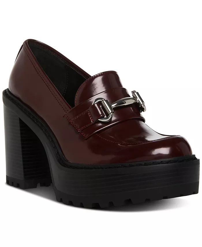Madden Girl Kiiera Platform Tailored Lug Sole Heeled Loafers & Reviews - Flats & Loafers - Shoes ... | Macys (US)