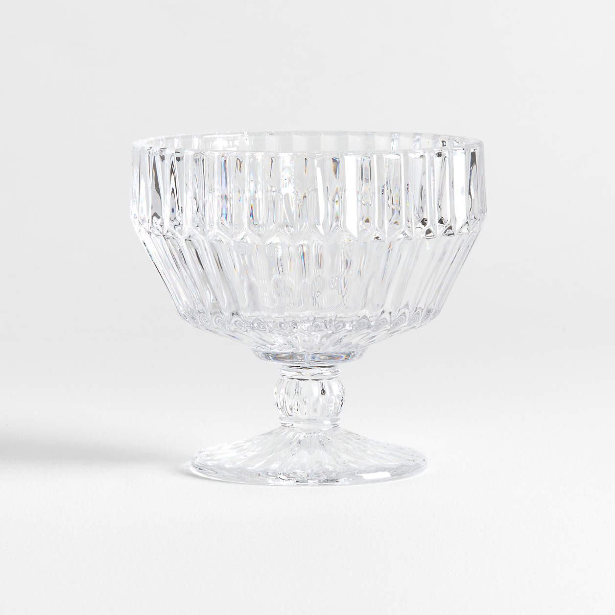 Archie 10-oz. Glass Footed Bowl + Reviews | Crate & Barrel | Crate & Barrel