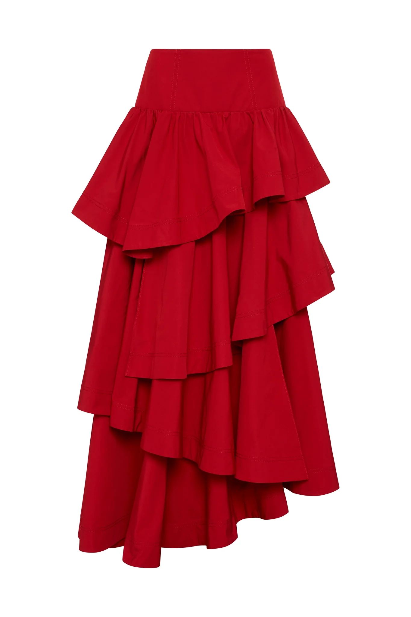 Cosmos Tiered Frill Midi Skirt | Aje.(Global)