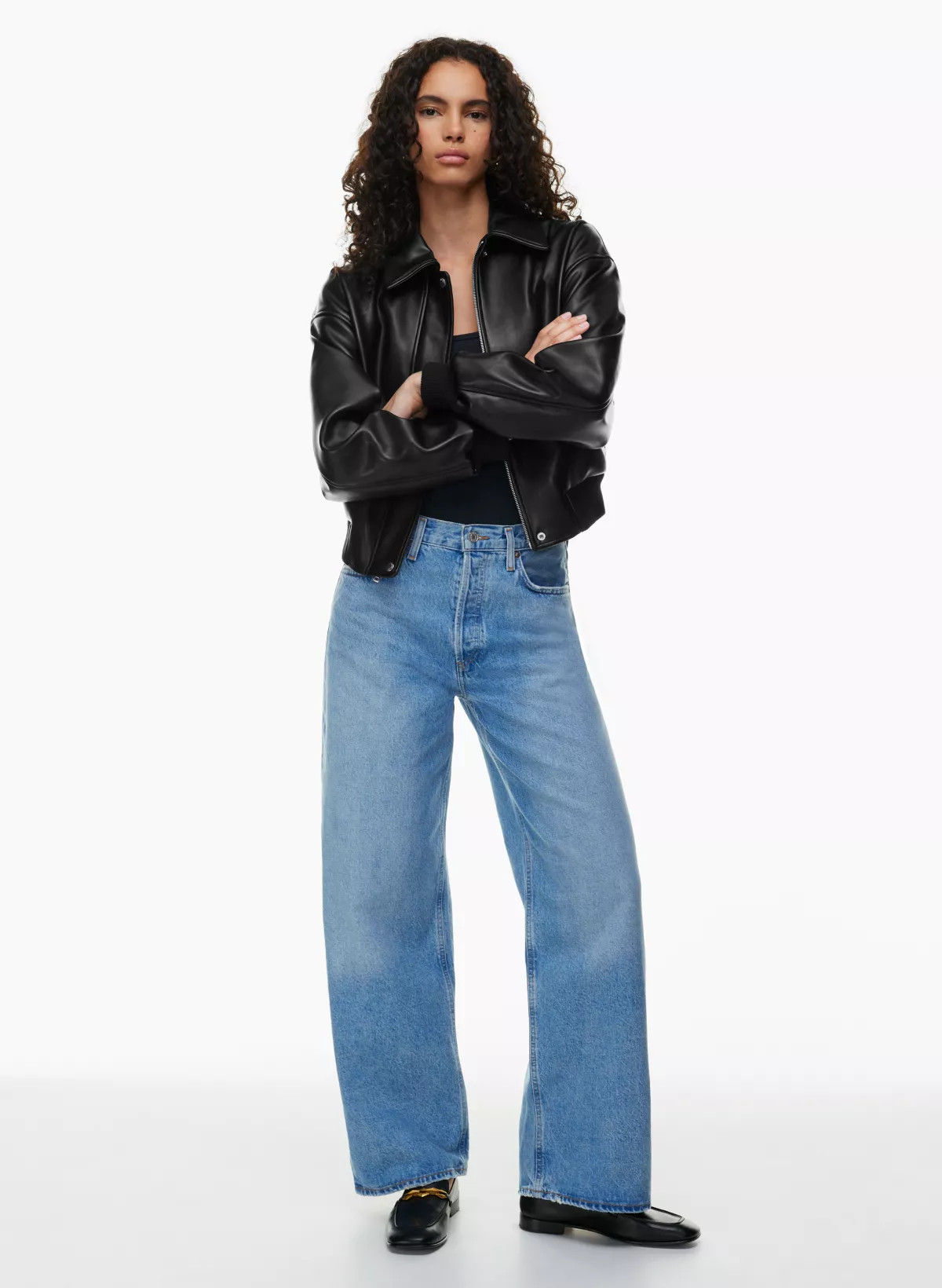 LOW-SLUNG BAGGY JEAN | Aritzia