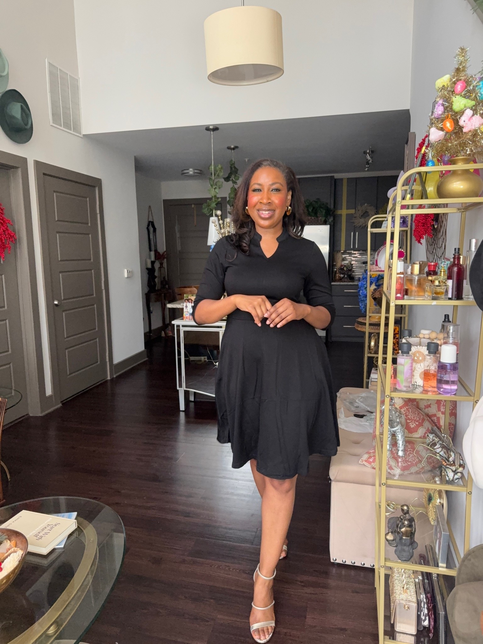 The little black dress every closet needs. 🖤 Classic, flattering, and easy to style from the office to dinner. Wearing a Medium. I’ve linked the exact dress along with my silver heels and similar accessories. ✨

#LittleBlackDress #WorkwearStyle #OfficeStyle #BusinessCasualWorkwear

#LTKootd #LTKOver40 #LTKWorkwear