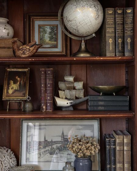 This week’s Friday Favorites is all about shelf styling…except for the cufflinks. All items are vintage and perfect for your shelf styling. #shelfstyling #shelfdecor #accessories #vintage 

#LTKhome