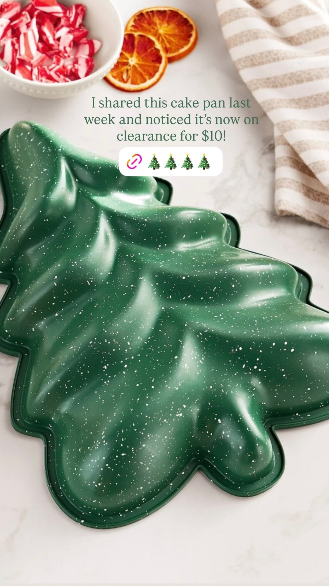 I shared this cake pan last week and noticed it’s now on clearance for $10!