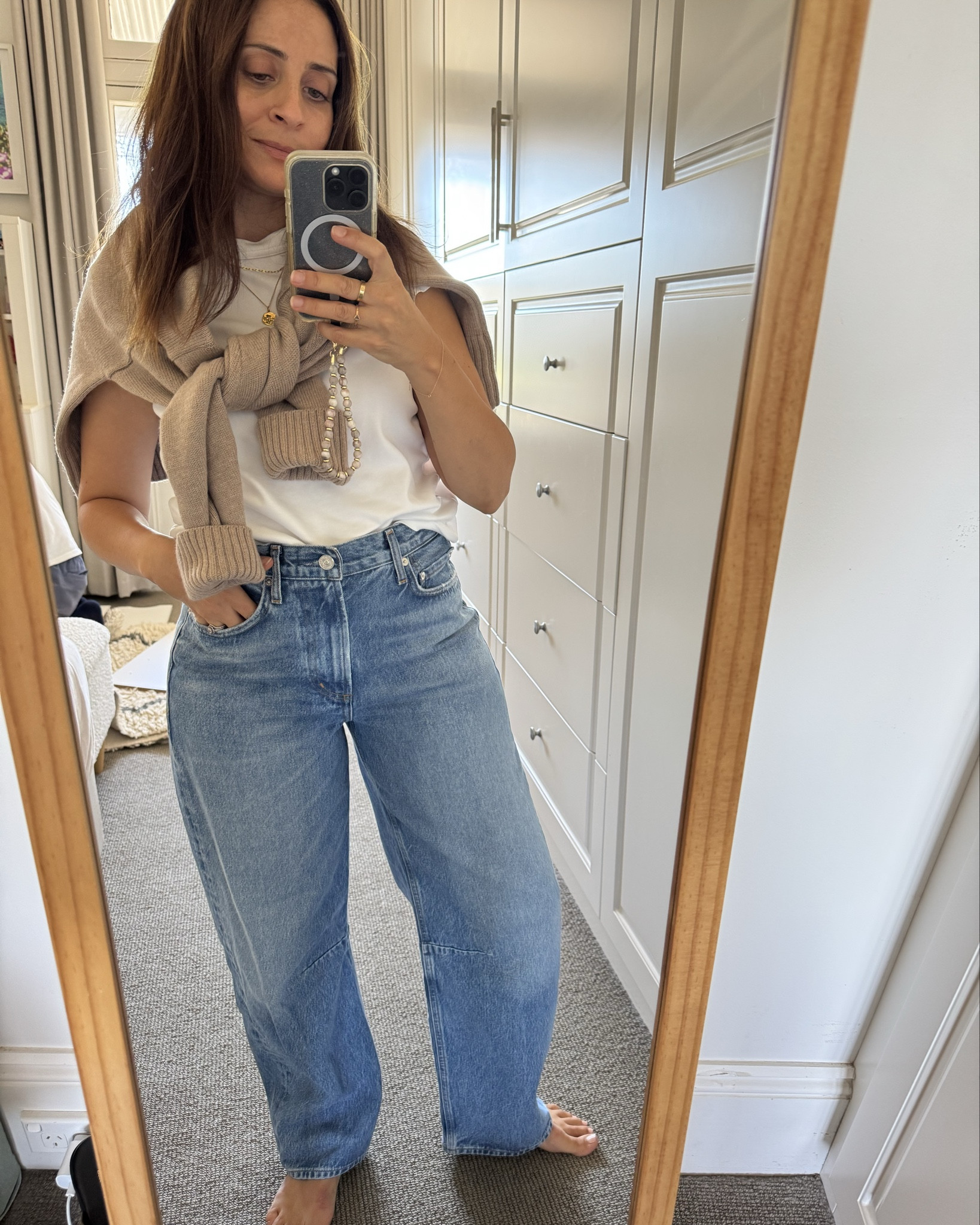 Citizens of Humanity Miro Jeans in size 26 - I’m usually an 8. Comfortable fit and roomy at the waist. Great length for shoes. From Net-A-Porter. #ad 

#LTKjeans #LTKaustralia