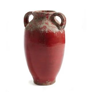Amalfi Urn with Handles Rosso Red - N/A | Bed Bath & Beyond