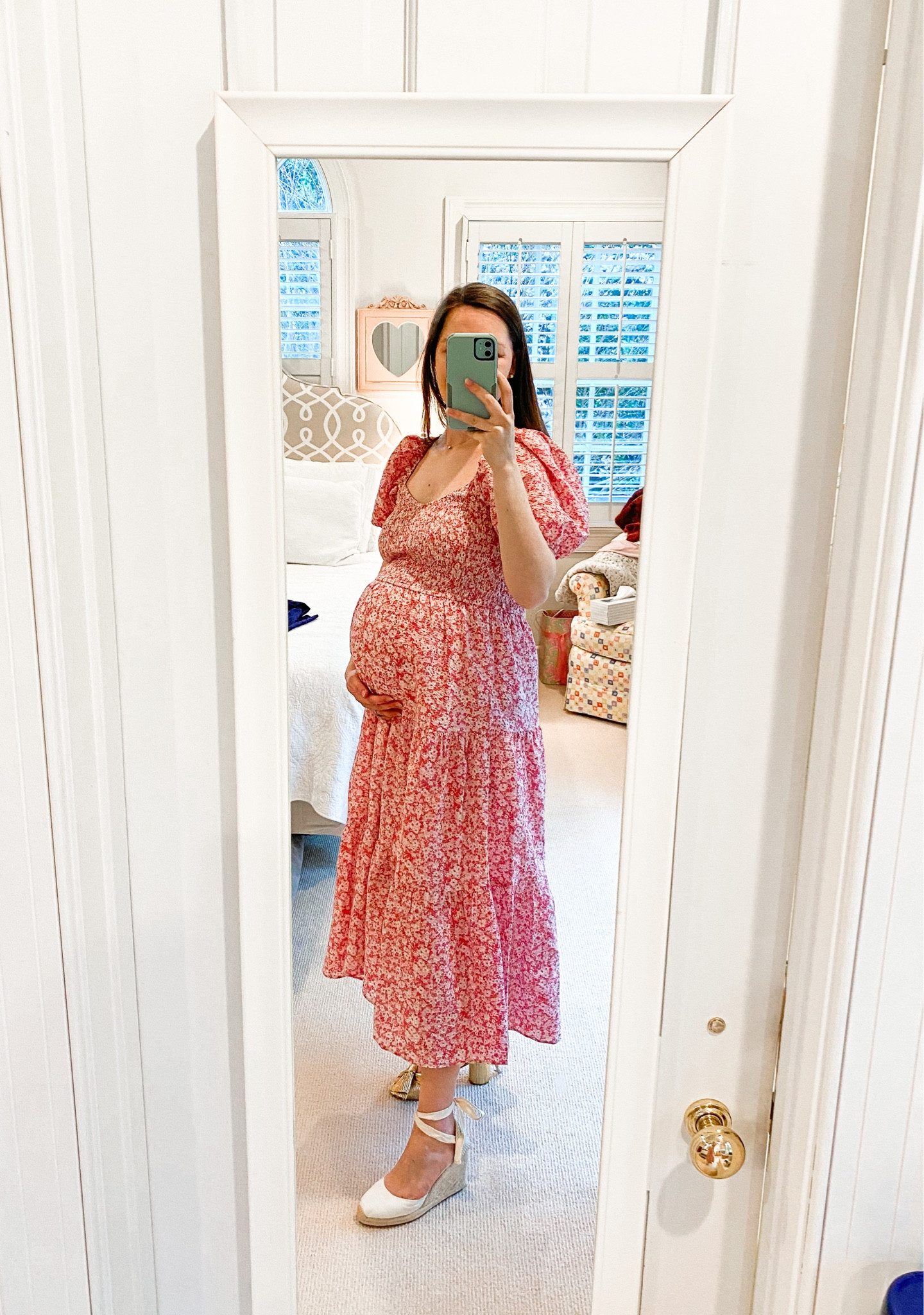 Spring Baby Shower dress! Perfect espadrilles to pair with it from Amazon!*Wearing size Medium. 

Smocked dress. Midi dress. Floral dress. Spring break. Baby girl. Puff sleeve dress. Espadrilles. Amazon find. Amazon fashion. Maternity. Pregnancy. Bump friendly. 

#LTKunder100 #LTKbump #LTKbaby