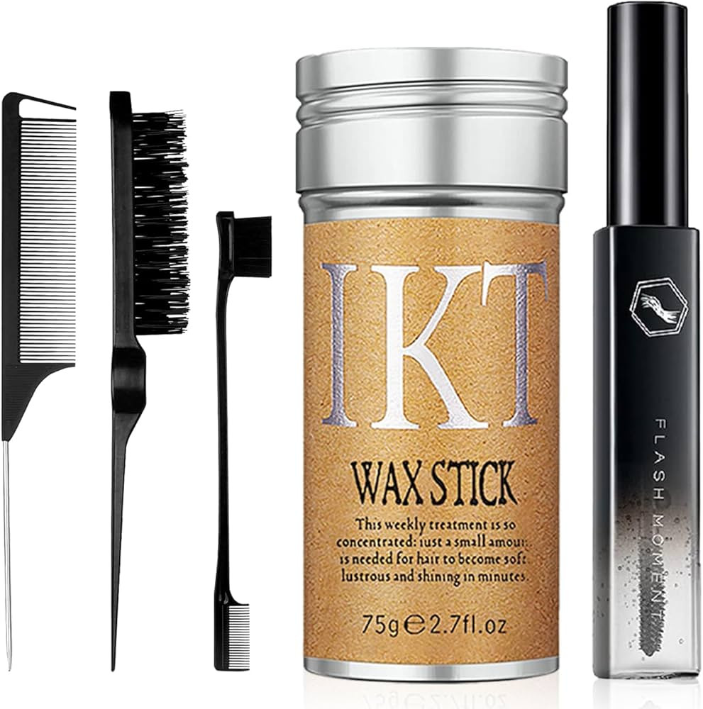 5 Pcs Hair Wax Stick for Flyaways Edge Control Slick Stick - Hair Styling Products Includes Wax S... | Amazon (US)