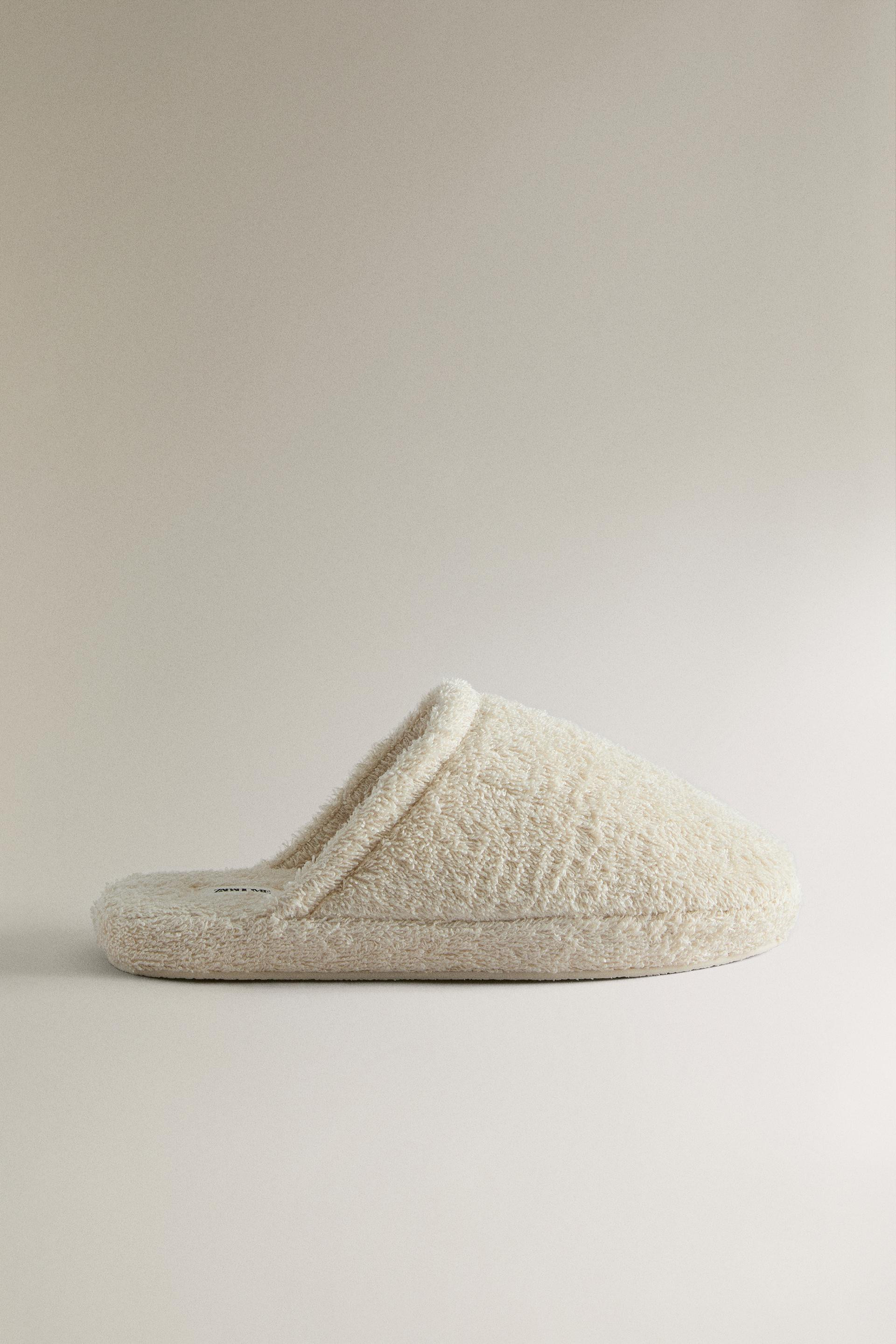 TERRY FLATFORM SLIPPERS | Zara US