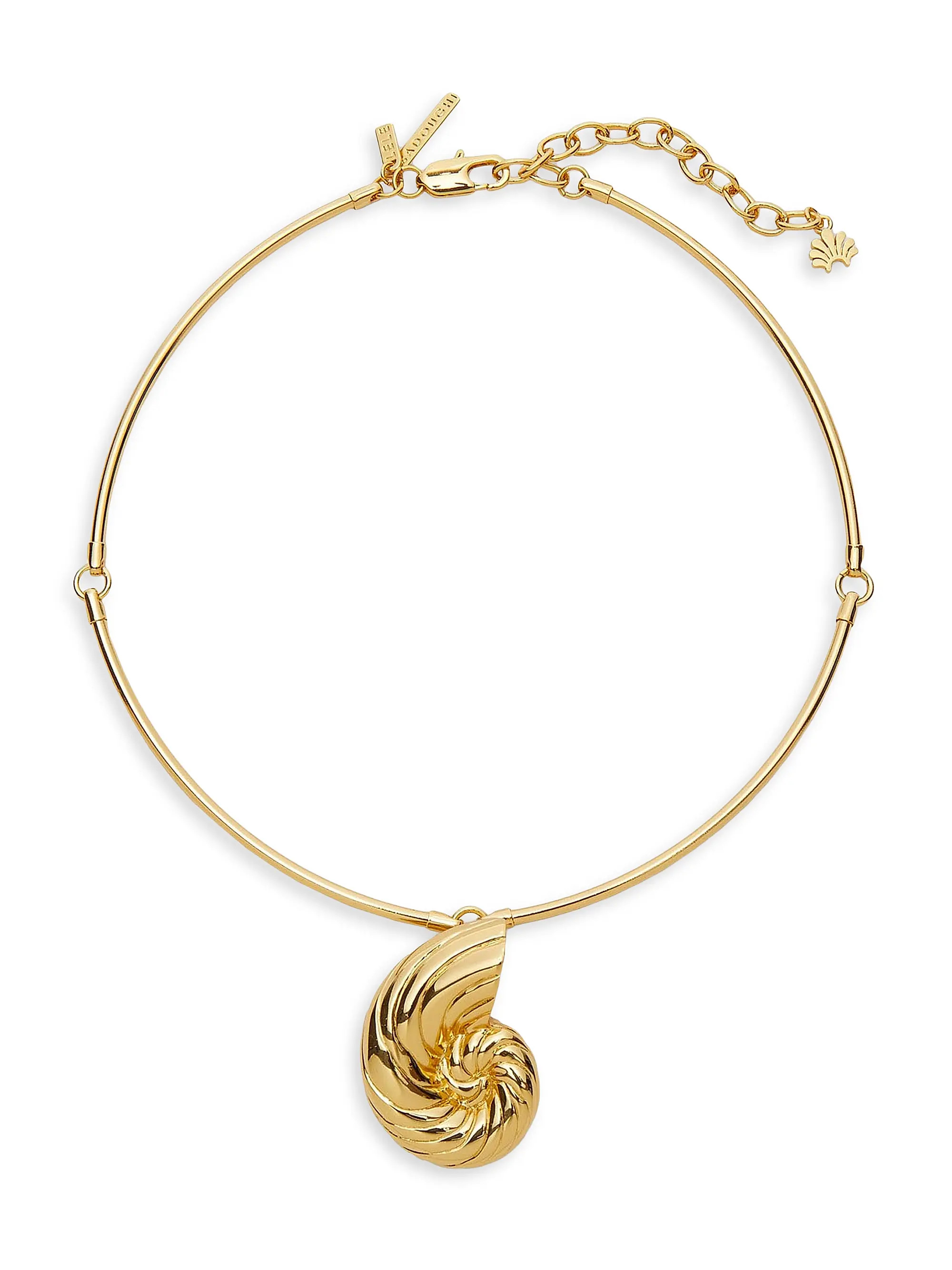 Nautilus 14K-Gold-Plated Collar Necklace | Saks Fifth Avenue